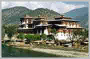 Punakha Dzong was the old capital of Bhutan.