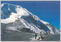 Thorung La pass in the Annapurna Circuit trek.