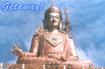 Guru Padmasambhava statue at Namche. 